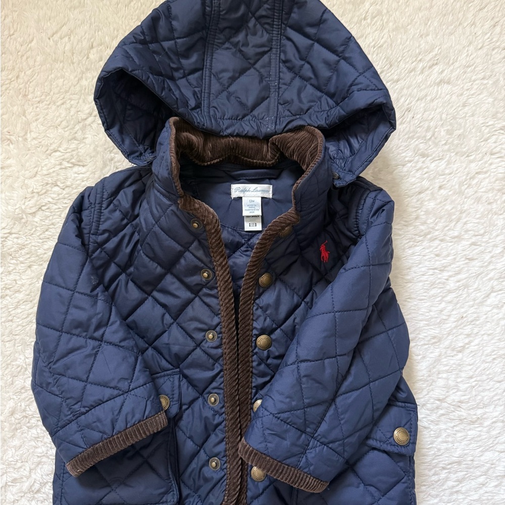 Ralph Lauren Kids Navy Quilted Jacket